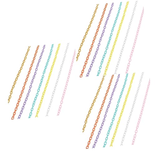 Veemoon 10 Stück Kunststoff Kettenglieder in Gemischten Farben – Multifunktionale Halter Für Brillen - Handtaschen Und Schmuck – Ideal Als Lanyard Oder Halskette Für Den Alltag von Veemoon