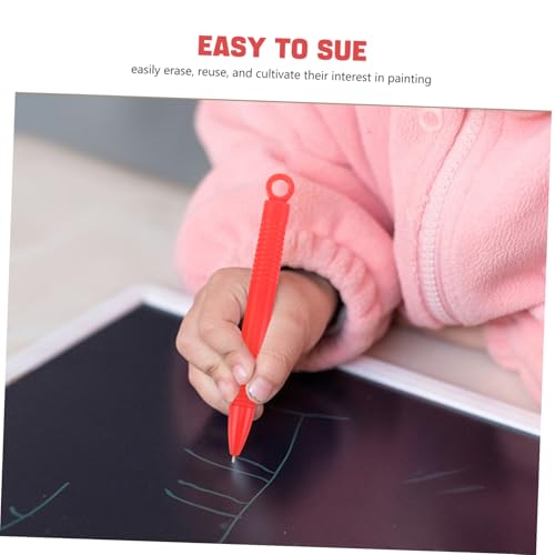Veemoon 10 Stück Magnetisches Zeichenbrett Stiftstift Ersatz-Stylus, magnetischer Zeichenstift Ersatzstifte magnetischer Zeichenbrettstift Stift-Magnet Magnettafel-Malstifte Plastik rot von Veemoon