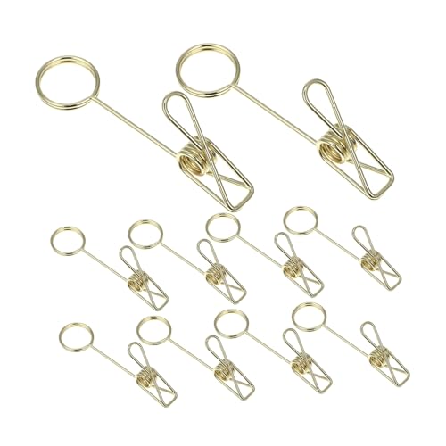 Veemoon 10 Stück Metall Foto Tischkartenhalter Rosegold Doppelseitige Clips für Hochzeit Geburtstag Memo Namenskarten und Speisekarte Stabile Notizhalter für Partydekoration von Veemoon