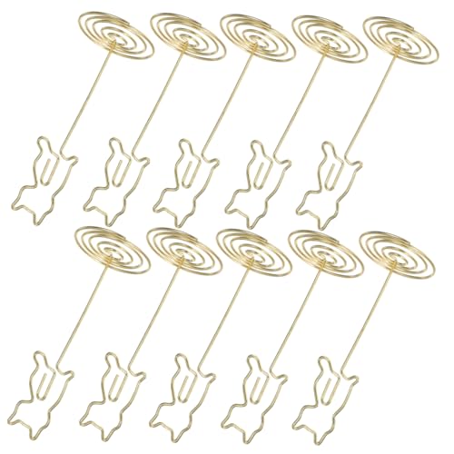 Veemoon 10 Stück Metall Kartenhalter für Büro und Tisch Wiederverwendbarer und Memo Clip Eleganter Tischkartenhalter für Hochzeiten Konferenzen und Effiziente Kommunikation Veemoon 10 Stück Metall Kartenhalter für Büro und Tisch Wiederverwendbarer und Memo Clip Eleganter Tischkartenhalter für Hochzeiten Konferenzen und Effiziente Kommunikation von Veemoon