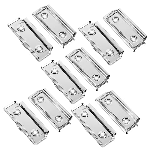 Veemoon 10 Stück Metall Klemmbrett Clips Multifunktionale Büroklammern für Notizen Bastelprojekte und Menühalter Hochwertige Stabile Clips zur Organisation von Unterlagen von Veemoon