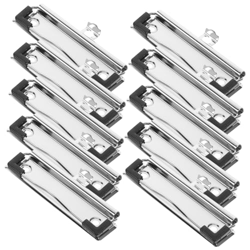 Veemoon 10 Stück Metall Klemmbrett Clips Starkes Metall Robust und Verschleißfest für Büro Dokumentenorganisation und Klemmbretter Leichte Kompakte Klammern zur Sicheren Befestigung Veemoon 10 Stück Metall Klemmbrett Clips Starkes Metall Robust und Verschleißfest für Büro Dokumentenorganisation und Klemmbretter Leichte Kompakte Klammern zur Sicheren Befestigung von Veemoon