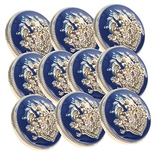 Veemoon 10 Stück Metallknöpfe Herstellung Basteln Jeansknopfstifte stoffbezogene Knöpfe Antiquität Weiß Mantelknöpfe runder Knopf aus Metall Kleidungsersatzknöpfe Legierung von Veemoon