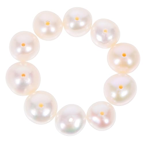 Veemoon 10 Stück Natürliche Süßwasser-perlen Perlen mit Bohrung Near-round Form Gleichmäßige Für DIY Schmuckherstellung Halsketten Armbänder Ohrringe Veemoon 10 Stück Natürliche Süßwasser-perlen Perlen mit Bohrung Near-round Form Gleichmäßige Für DIY Schmuckherstellung Halsketten Armbänder Ohrringe von Veemoon