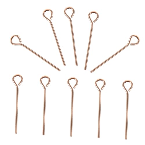 Veemoon 10 Stück Ohrring Perlnadeln aus Reinem Silber Roségoldfarben Leichte Langlebige Schmuck Perlnadeln für DIY Armband und Halskettenherstellung zum Auffädeln und Selbermachen Veemoon 10 Stück Ohrring Perlnadeln aus Reinem Silber Roségoldfarben Leichte Langlebige Schmuck Perlnadeln für DIY Armband und Halskettenherstellung zum Auffädeln und Selbermachen von Veemoon