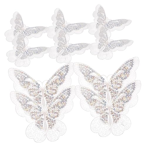 Veemoon 10 Stück Organza Schmetterling Aufnäher Bestickte Kleine Patches für DIY Kleidung Taschen Hüte und Basteldekoration Langlebig und Vielseitig für Reparatur und Verzierung Veemoon 10 Stück Organza Schmetterling Aufnäher Bestickte Kleine Patches für DIY Kleidung Taschen Hüte und Basteldekoration Langlebig und Vielseitig für Reparatur und Verzierung von Veemoon
