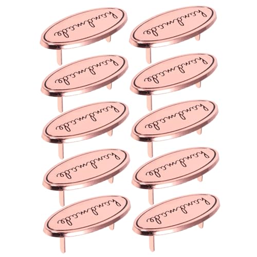 Veemoon 10 Stück Oval Metalletiketten Zinklegierung mit Unterlegscheiben für Diy Crafts Taschen Kleidung Jeans und Schuhe Handgefertigte Etiketten für Näh und Bastelprojekte Veemoon 10 Stück Oval Metalletiketten Zinklegierung mit Unterlegscheiben für Diy Crafts Taschen Kleidung Jeans und Schuhe Handgefertigte Etiketten für Näh und Bastelprojekte von Veemoon