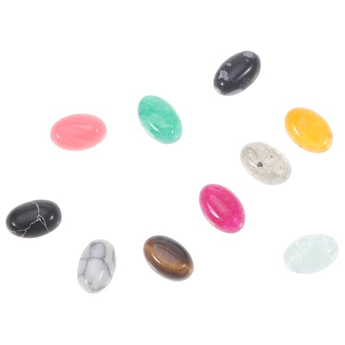 Veemoon 10 Stück Ovale Flache Natürliche Edelstein cabochons für Schmuckherstellung DIY Basteln Vielseitig Verwendbar als Meditation Dekoration und Kreativprojekte Veemoon 10 Stück Ovale Flache Natürliche Edelstein cabochons für Schmuckherstellung DIY Basteln Vielseitig Verwendbar als Meditation Dekoration und Kreativprojekte von Veemoon