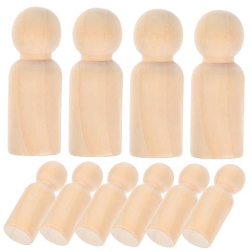 Veemoon 10 Stück Puppenspielzeug aus Holz holzspielzeug holzfiguren Holzspielzeug für DIY Holzspielzeug für Kleinkind Holzpuppen Puppenkörper aus Holz Hölzern Yellow Veemoon 10 Stück Puppenspielzeug aus Holz holzspielzeug holzfiguren Holzspielzeug für DIY Holzspielzeug für Kleinkind Holzpuppen Puppenkörper aus Holz Hölzern Yellow von Veemoon