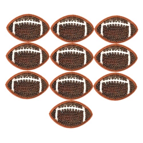 Veemoon 10 Stück Rugby Sequin Aufnäher zum Aufbügeln Gestickte Applikationen für Kleidung Hüte Jeans und Jacken Vielseitige Diy Patches für Sportliebhaber Veemoon 10 Stück Rugby Sequin Aufnäher zum Aufbügeln Gestickte Applikationen für Kleidung Hüte Jeans und Jacken Vielseitige Diy Patches für Sportliebhaber von Veemoon