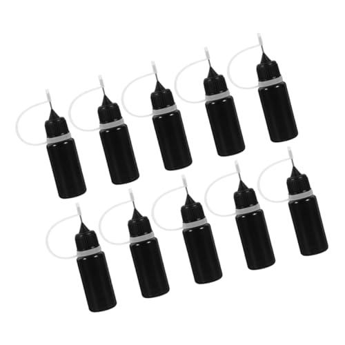 Veemoon 10 Stück Schmierflasche Spitzenapplikatorflaschen Tragbare Trinkflasche Tägliche Applikatorflasche Bastelflasche Flasche Zum Auftragen Von Klebstoff Reiseflasche Schwarz Plastik Veemoon 10 Stück Schmierflasche Spitzenapplikatorflaschen Tragbare Trinkflasche Tägliche Applikatorflasche Bastelflasche Flasche Zum Auftragen Von Klebstoff Reiseflasche Schwarz Plastik von Veemoon