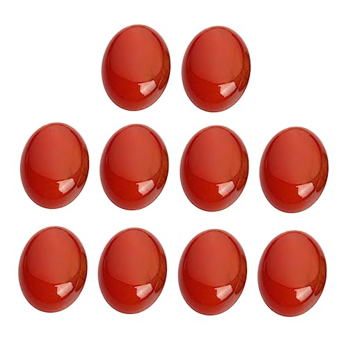 Veemoon 10 Stück Schmuck Zeit Accessoires Steinperlen zur Schmuckherstellung Aufkleber Edelsteine Cabochons aus Stein uhrzeit zeitwage Achat-Edelstein-Patch ovale Steincabochons rot Veemoon 10 Stück Schmuck Zeit Accessoires Steinperlen zur Schmuckherstellung Aufkleber Edelsteine Cabochons aus Stein uhrzeit zeitwage Achat-Edelstein-Patch ovale Steincabochons rot von Veemoon