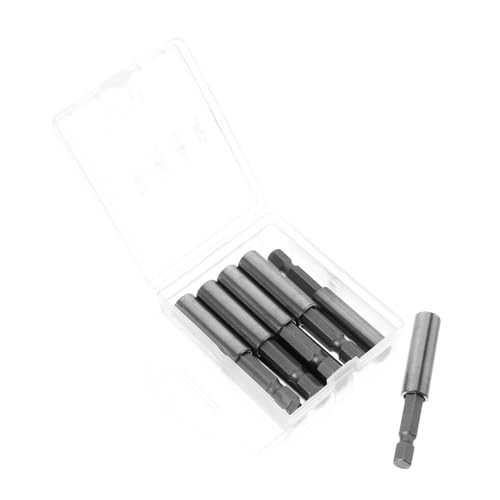 Veemoon 10 Stück Schraubendreherbohrer Bohrer-Verlängerungsstange hexagonales Schaftschraubendreherbit Verlängerungs-Schraubendreher-Bits Bohrverlängerung Metall Silver von Veemoon
