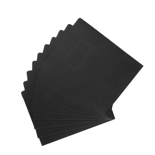Veemoon 10 Stück Schwarze Papier Dokumentenmappe mit Zwei Taschen Faltbarer Ordner für Büro Schule und Zuhause Großer Stauraum und Übersichtliche Ablage für Verträge und Berichte Veemoon 10 Stück Schwarze Papier Dokumentenmappe mit Zwei Taschen Faltbarer Ordner für Büro Schule und Zuhause Großer Stauraum und Übersichtliche Ablage für Verträge und Berichte von Veemoon