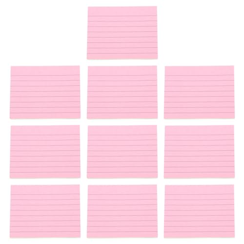 Veemoon 10 Stück Selbstklebende Memo Sticker in Pastellfarben Praktische Notizblöcke für Büro Schule und Zuhause für To Do Listen und Organisation von Veemoon