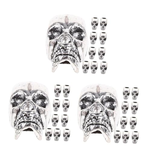 Veemoon 10 Stück Silberne Spacer Perlen Mit Clipverschluss – DIY Schmuckzubehör Für Und Armbänder - Metallperlen Mit 4mm Lochgröße - Ideal Für Kreative Projekte von Veemoon