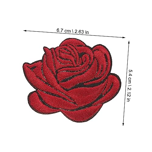 Veemoon 10 Stück Teiliges Bestickte Aufnäher Blumenmotiv Kleine Bügel Patches Hochwertigem Material Langlebig und Hautfreundlich zum Verzieren und Reparieren von Kleidung Taschen Schuhen von Veemoon