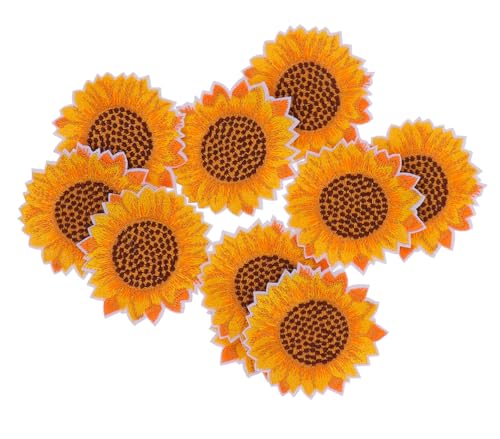 Veemoon 10 Stück Teiliges Bestickte Sonnenblumen Patches Hochwertige Stickerei Applikationen Langlebige Stoffaufnäher für Kleidung Taschen Hüte DIY basteln und Modeveredelung Veemoon 10 Stück Teiliges Bestickte Sonnenblumen Patches Hochwertige Stickerei Applikationen Langlebige Stoffaufnäher für Kleidung Taschen Hüte DIY basteln und Modeveredelung von Veemoon