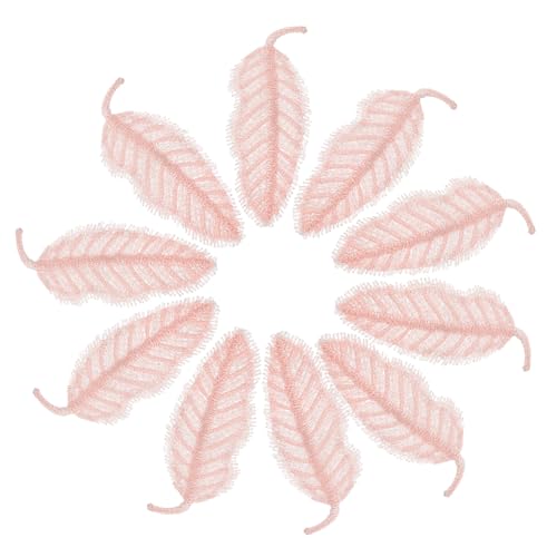 Veemoon 10 Stück Teiliges Bestickte Spitzen applikationen in Blattform Zarte DIY handnähdeko Elegante Rosa Spitze für Kleider Taschen und Stoffverzierungen Langlebig und Einfach zu Veemoon 10 Stück Teiliges Bestickte Spitzen applikationen in Blattform Zarte DIY handnähdeko Elegante Rosa Spitze für Kleider Taschen und Stoffverzierungen Langlebig und Einfach zu von Veemoon