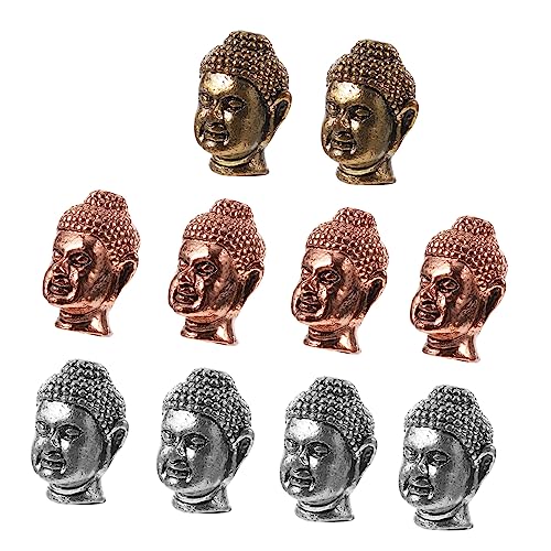Veemoon 10 Stück Teiliges Buddha Kopf Legierungs Schmuckverbinder Charms Kreative DIY Armband und Halsketten Accessoires für Einzigartige Schmuckherstellung und Zufällige Farbe Veemoon 10 Stück Teiliges Buddha Kopf Legierungs Schmuckverbinder Charms Kreative DIY Armband und Halsketten Accessoires für Einzigartige Schmuckherstellung und Zufällige Farbe von Veemoon