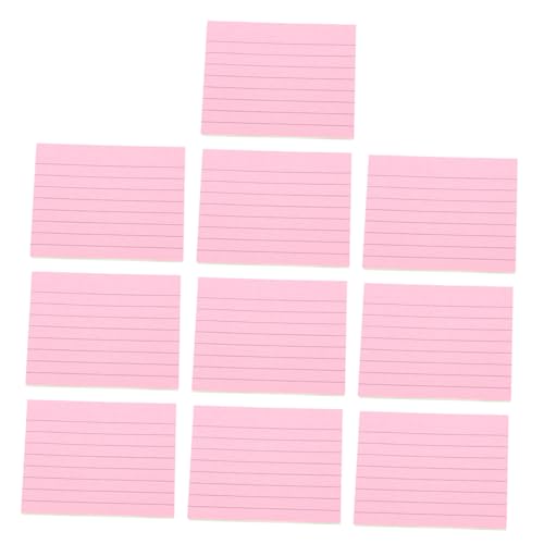 Veemoon 10 Stück Teiliges Bunter Memo Sticker Selbstklebende Notizblätter für Bürobedarf Planen und Aufzeichnen von Wichtigen Informationen Praktische Haftnotizen in Pastellfarben für von Veemoon