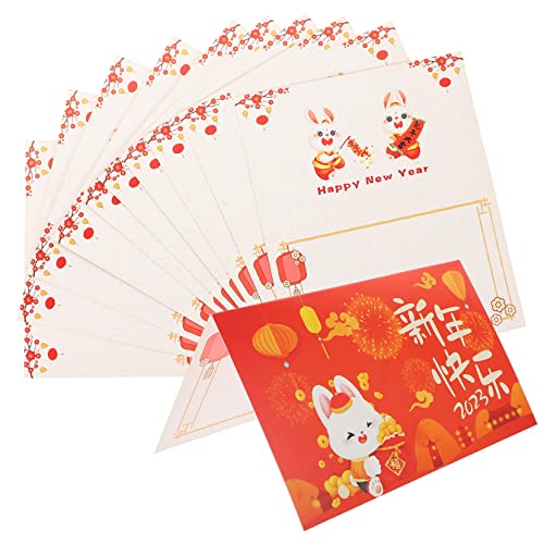 Veemoon 10 Stück Teiliges Chinesische Neujahr Grußkarten Klappkarten mit Handschriftlichem Bereich für Frühlingsfest Dekoration und Persönliche Botschaften Leicht und Festlich Gestaltet Veemoon 10 Stück Teiliges Chinesische Neujahr Grußkarten Klappkarten mit Handschriftlichem Bereich für Frühlingsfest Dekoration und Persönliche Botschaften Leicht und Festlich Gestaltet von Veemoon