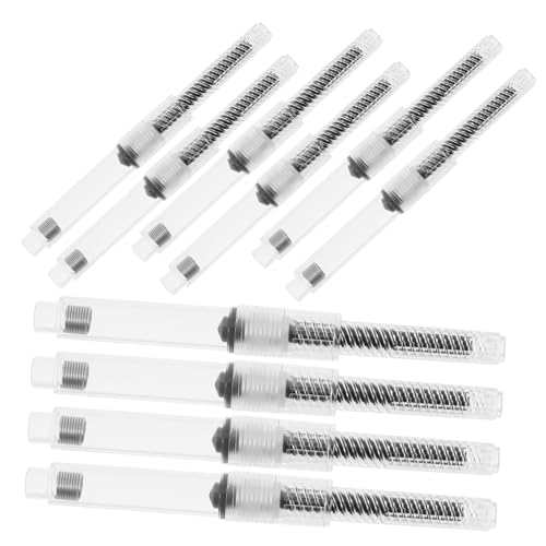 Veemoon 10 Stück Teiliges Füllfederhalter Tintenabsorber Drehbar Einsetzbar Langlebig Einfach Nachfüllbar für Bequemes Schreiben und Tintenauffüllung mit Flaschenfarbe Veemoon 10 Stück Teiliges Füllfederhalter Tintenabsorber Drehbar Einsetzbar Langlebig Einfach Nachfüllbar für Bequemes Schreiben und Tintenauffüllung mit Flaschenfarbe von Veemoon