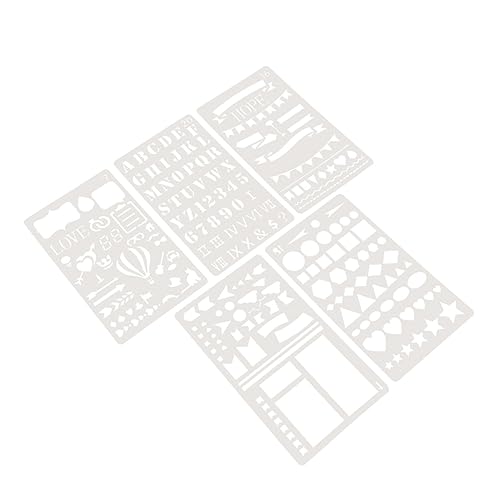 Veemoon 10 Stück Teiliges Handlettering Schablonen für DIY Kunstprojekte Wiederverwendbare für Scrapbooking Wandgestaltung und Kreative Dekoration Veemoon 10 Stück Teiliges Handlettering Schablonen für DIY Kunstprojekte Wiederverwendbare für Scrapbooking Wandgestaltung und Kreative Dekoration von Veemoon