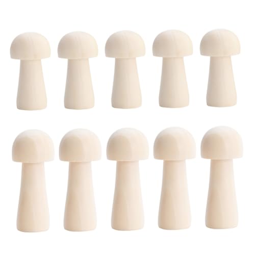 Veemoon 10 Stück Teiliges Holz deko Pilzförmige DIY Malbare Holzfiguren Unfertige Holzkreativteile für Bastelprojekte Desktop Dekoration Veemoon 10 Stück Teiliges Holz deko Pilzförmige DIY Malbare Holzfiguren Unfertige Holzkreativteile für Bastelprojekte Desktop Dekoration von Veemoon