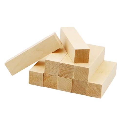 Veemoon 10 Stück Teiliges Holzblöcke zum Schnitzen und Basteln Naturbelassene Robuste Kiefern Holzklötzchen in Zwei Blanko Oberfläche zum Bemalen für DIY Holzhandwerk und Kreative Veemoon 10 Stück Teiliges Holzblöcke zum Schnitzen und Basteln Naturbelassene Robuste Kiefern Holzklötzchen in Zwei Blanko Oberfläche zum Bemalen für DIY Holzhandwerk und Kreative von Veemoon