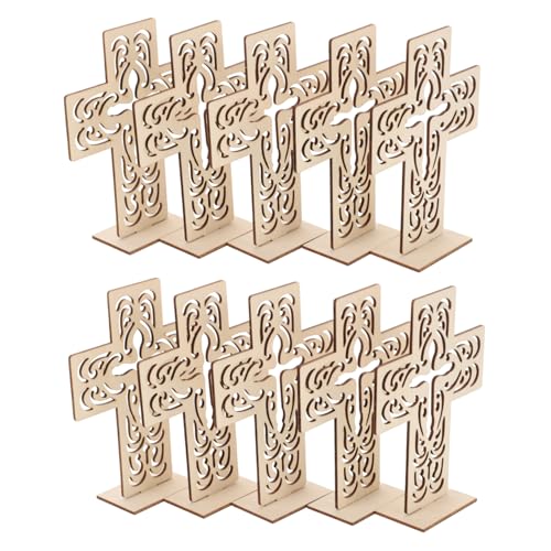 Veemoon 10 Stück Teiliges Holzkreuz Rustikale Unbearbeitete Holzkreuz Dekoration für DIY Basteln und Partydekoration Kompakt und Stilvoll Holzornament für Geschenke und Wohnkultur Veemoon 10 Stück Teiliges Holzkreuz Rustikale Unbearbeitete Holzkreuz Dekoration für DIY Basteln und Partydekoration Kompakt und Stilvoll Holzornament für Geschenke und Wohnkultur von Veemoon