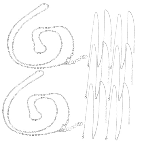 Veemoon 10 Stück Teiliges Lange Schmuckkette mit Karabiner Verschluss Vielseitiger DIY Schmuckfaden für Frauen und Mädchen zum Halsketten Selber Machen Veemoon 10 Stück Teiliges Lange Schmuckkette mit Karabiner Verschluss Vielseitiger DIY Schmuckfaden für Frauen und Mädchen zum Halsketten Selber Machen von Veemoon