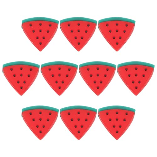 Veemoon 10 Stück Teiliges Lustige Silikon Bleistiftkappen mit Wassermelonen Design Kreative Flexible Bleistiftaufsätze für Schreibwaren und Dekoration für Schüler und von Veemoon