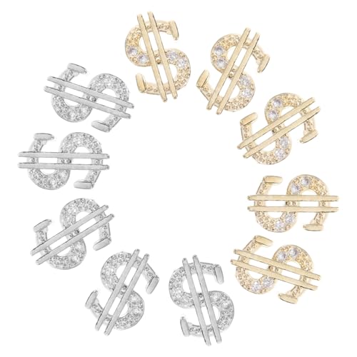 Veemoon 10 Stück Teiliges Metall Nail Art Charms Vielseitige Nageldekoration aus Legierung DIY Nail Ornament für Maniküre Modische Nageldesigns Geeignet für Salon und Private Anwendung von Veemoon