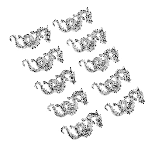 Veemoon 10 Stück Teiliges Nagel Deko mit Kleinen Silbernen Drachen Nail Charms Einfach Anzubringen für Natürliche und Künstliche Fingernägel für Maniküre Festliche Anlässe und Kreative Veemoon 10 Stück Teiliges Nagel Deko mit Kleinen Silbernen Drachen Nail Charms Einfach Anzubringen für Natürliche und Künstliche Fingernägel für Maniküre Festliche Anlässe und Kreative von Veemoon