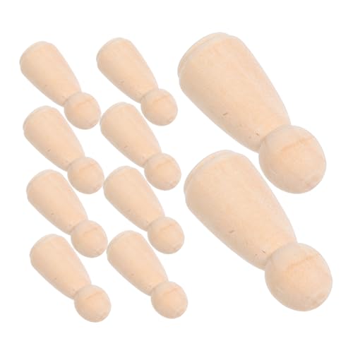 Veemoon 10 Stück Teiliges Naturbelassene Holzfiguren zum Bemalen DIY Holzpuppen für Kinderbasteln Kreative Holz Familienfiguren Hochzeitstorten Deko Handliche Holzsteckfiguren Veemoon 10 Stück Teiliges Naturbelassene Holzfiguren zum Bemalen DIY Holzpuppen für Kinderbasteln Kreative Holz Familienfiguren Hochzeitstorten Deko Handliche Holzsteckfiguren von Veemoon