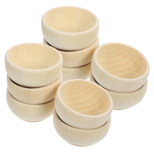 Veemoon 10 Stück Teiliges Naturbelassene Kleine Holzschalen zum Bemalen Handliche Mini Holzbowl für DIY Dekoration Kreative Bastelidee für Snacks Fotorequisiten und Geschenkgestaltung Veemoon 10 Stück Teiliges Naturbelassene Kleine Holzschalen zum Bemalen Handliche Mini Holzbowl für DIY Dekoration Kreative Bastelidee für Snacks Fotorequisiten und Geschenkgestaltung von Veemoon