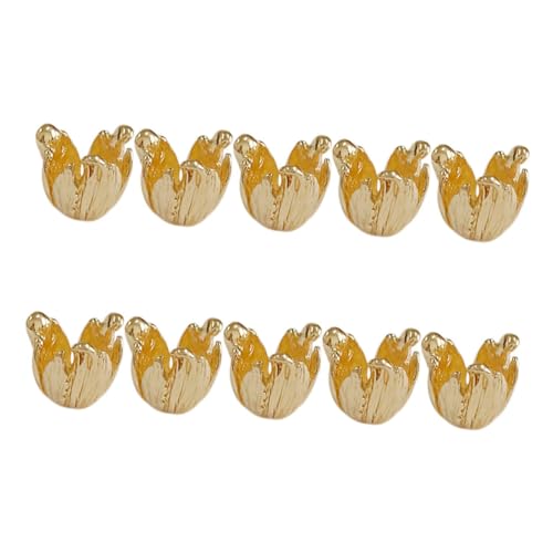 Veemoon 10 Stück Teiliges Perlkappen Blumen Anhänger für Schmuckherstellung Langlebige Legierung Spacer für Halsketten Armbänder Ohrringe Vielseitig Einfach zu Verwenden für Anfänger und Veemoon 10 Stück Teiliges Perlkappen Blumen Anhänger für Schmuckherstellung Langlebige Legierung Spacer für Halsketten Armbänder Ohrringe Vielseitig Einfach zu Verwenden für Anfänger und von Veemoon