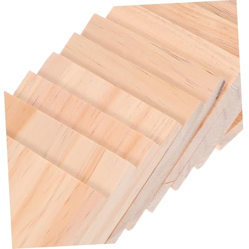 Veemoon 10 Stück Teiliges Quadratische Unbehandelte Holzblöcke zum Basteln Naturbelassene Holzstücke für DIY Kunst Holzgravur Schnitzen Malen Kompakt und Stapelbar für Kreative Veemoon 10 Stück Teiliges Quadratische Unbehandelte Holzblöcke zum Basteln Naturbelassene Holzstücke für DIY Kunst Holzgravur Schnitzen Malen Kompakt und Stapelbar für Kreative von Veemoon