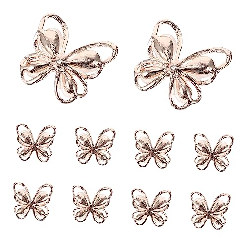 Veemoon 10 Stück Teiliges Schmetterling Nagelanhänger mit Cat Eye und Strass Roségoldfarbene Maniküre Dekoration für DIY Nagelkunst Selbstklebende Nagel Charms für Mädchen und Frauen Veemoon 10 Stück Teiliges Schmetterling Nagelanhänger mit Cat Eye und Strass Roségoldfarbene Maniküre Dekoration für DIY Nagelkunst Selbstklebende Nagel Charms für Mädchen und Frauen von Veemoon