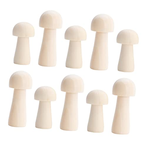 Veemoon 10 Stück Teiliges Set Holzpilz Deko Naturfarbe Glatte Oberfläche Leichte DIY Holzfiguren für Kreative und Bastelprojekte Sichere Holzspielzeuge Fantasie und Geschicklichkeit Veemoon 10 Stück Teiliges Set Holzpilz Deko Naturfarbe Glatte Oberfläche Leichte DIY Holzfiguren für Kreative und Bastelprojekte Sichere Holzspielzeuge Fantasie und Geschicklichkeit von Veemoon