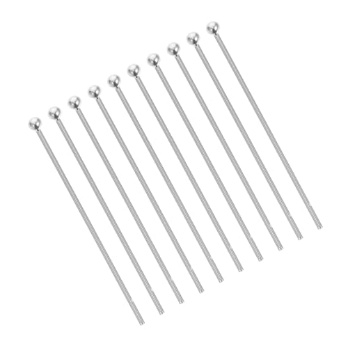 Veemoon 10 Stück Teiliges Silber DIY Schmuck Zubehör mit Pins für Armband Halskette und Ohrring Herstellung Langlebig Fein Verarbeitet zum Selbermachen von Perlenarmbändern und Ketten von Veemoon