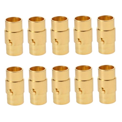 Veemoon 10 Stück Teiliges Starker Runder Magnetverschlüsse Metallverschluss mit Schiebesicherung DIY Schmuckzubehör für Lederarmbänder und Halsketten Lochdurchmesser Imitation Gold Leicht Veemoon 10 Stück Teiliges Starker Runder Magnetverschlüsse Metallverschluss mit Schiebesicherung DIY Schmuckzubehör für Lederarmbänder und Halsketten Lochdurchmesser Imitation Gold Leicht von Veemoon