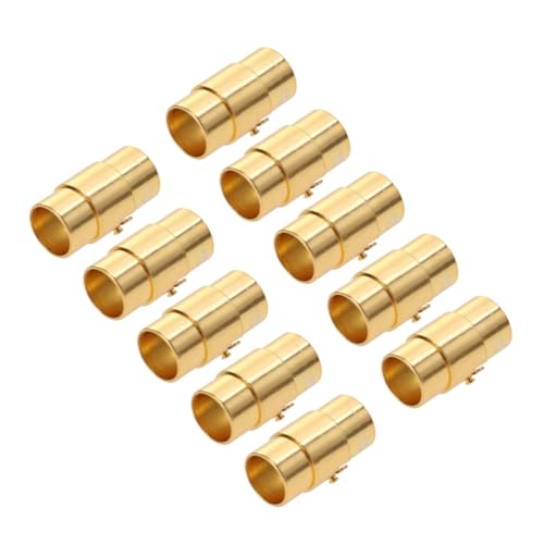 Veemoon 10 Stück Teiliges Starker Runder Magnetverschlüsse in Imitation Gold Metallverschlüsse für DIY Armbänder und Halsketten Lochdurchmesser Langlebig Leicht für Leder und Veemoon 10 Stück Teiliges Starker Runder Magnetverschlüsse in Imitation Gold Metallverschlüsse für DIY Armbänder und Halsketten Lochdurchmesser Langlebig Leicht für Leder und von Veemoon