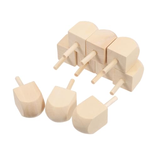 Veemoon 10 Stück Teiliges Unbemalter Holz Dreidels für Hanukkah DIY Bastelbedarf für Familienfeiern Kreative Dekoration und Lernspiele Natürliche Holzspielzeuge für Altersgruppen Veemoon 10 Stück Teiliges Unbemalter Holz Dreidels für Hanukkah DIY Bastelbedarf für Familienfeiern Kreative Dekoration und Lernspiele Natürliche Holzspielzeuge für Altersgruppen von Veemoon
