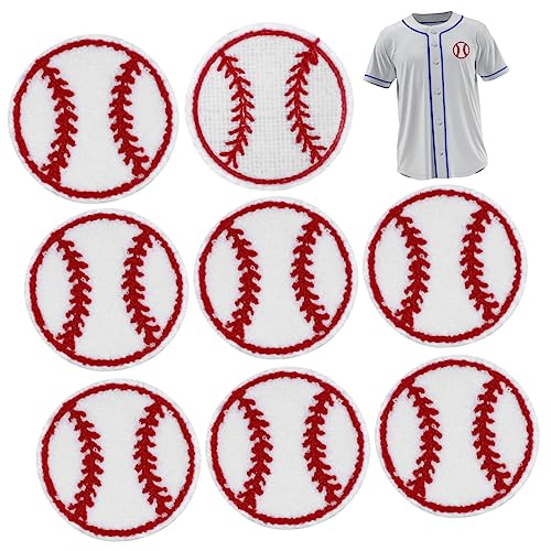 Veemoon 10 Stück Teiliges Verschleißfeste Baseball Patches zum Aufbügeln und Nähen Dekorative Selbstklebende Aufnäher für Kleidung Hüte Taschen zum Reparieren und Verzieren von Jacken von Veemoon