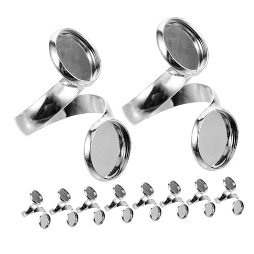 Veemoon 10 Stück Teiliges Verstellbare Metallringe Kupfer Glatte DIY Ringrohlinge für Schmuckherstellung Langlebige Ringbasen für Hochzeiten Cosplay und Bastelprojekte Veemoon 10 Stück Teiliges Verstellbare Metallringe Kupfer Glatte DIY Ringrohlinge für Schmuckherstellung Langlebige Ringbasen für Hochzeiten Cosplay und Bastelprojekte von Veemoon