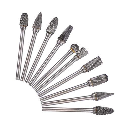 Veemoon 10 Stück Teiliges Wolframkarbid Fräser Set Rotationsfeilen für Holz und Metallbearbeitung Präzises Entgraten Polieren und Schnitzen Langlebige für Vielseitige Anwendungen Veemoon 10 Stück Teiliges Wolframkarbid Fräser Set Rotationsfeilen für Holz und Metallbearbeitung Präzises Entgraten Polieren und Schnitzen Langlebige für Vielseitige Anwendungen von Veemoon