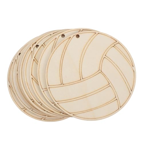 Veemoon 10 Stück Volleyball Holzscheiben zum Basteln Unbehandelte DIY Holzplatten Kinderfreundliche Holzfiguren Robuste Holz Deko für Malen und Handwerksprojekte Veemoon 10 Stück Volleyball Holzscheiben zum Basteln Unbehandelte DIY Holzplatten Kinderfreundliche Holzfiguren Robuste Holz Deko für Malen und Handwerksprojekte von Veemoon