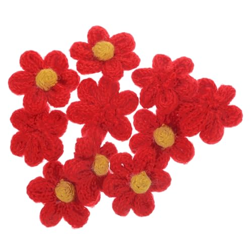 Veemoon 10 Stück Wollblumen Flicken DIY Aufnäher für Kleidung Taschen Hüte Hautfreundlich und Langlebig zum Dekorieren oder Reparieren von Textilien Veemoon 10 Stück Wollblumen Flicken DIY Aufnäher für Kleidung Taschen Hüte Hautfreundlich und Langlebig zum Dekorieren oder Reparieren von Textilien von Veemoon